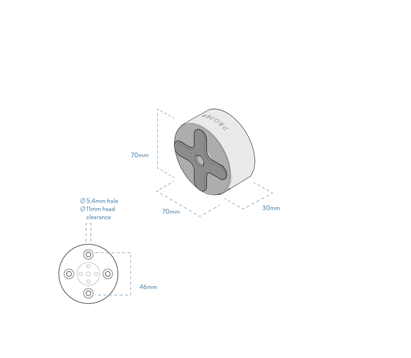 Universal Tablet Mount Disk Pro